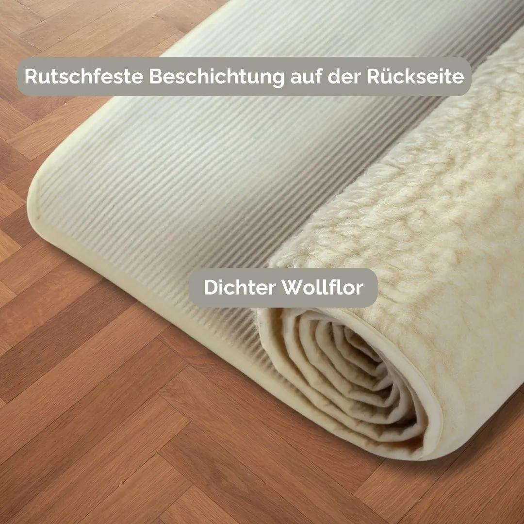 Schurwoll-Yogamatte inkl. Baumwollbeutel