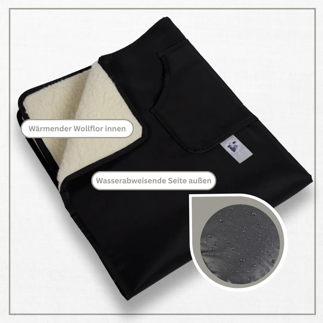 Schurwoll-Kniedecke Outdoor