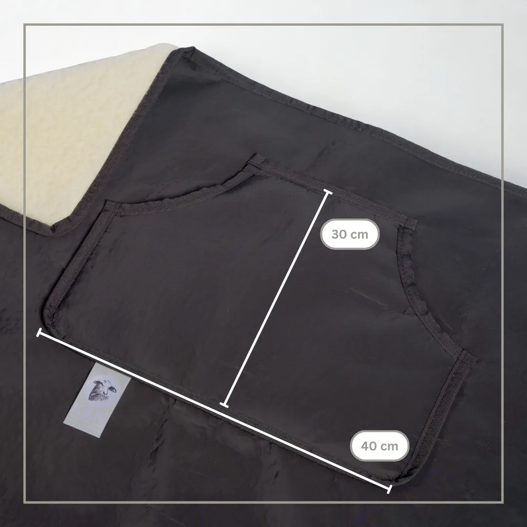 Schurwoll-Kniedecke Outdoor